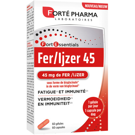 Forté Pharma Ijzer 45 Vermoeidheid En Immuniteit 60 Capsules