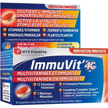 Forté Pharma ImmuVit'4G Multivitamine En Immuniteit 30 Tabletten