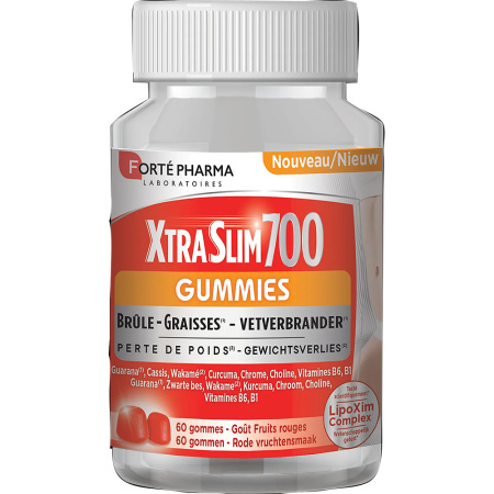 Forté Pharma Slankheid XtraSlim 700 Gummies Vetverbrander Smaak Rode Vruchten 60 Gommen