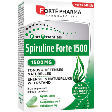 Forté Pharma Spiruline 1500mg Energie En Natuurlijke Weerstand 30 Tabletten