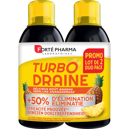 Forté Pharma Turbodraine Ananas Flessen 2x500ml