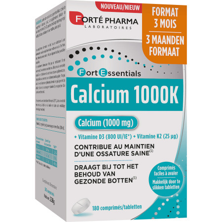Fortépharma Calcium 1000K 180 Tabletten