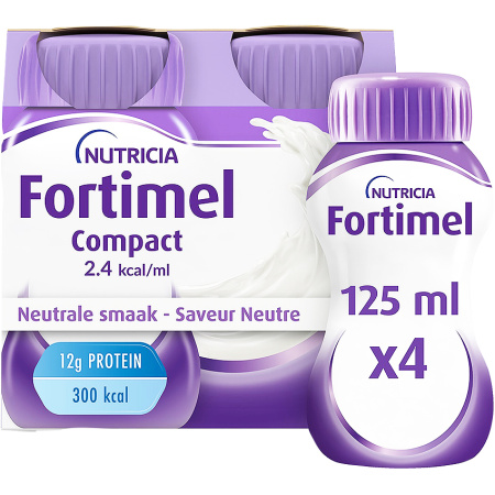 Fortimel Compact 2,4kcal Neutraal 4x125ml