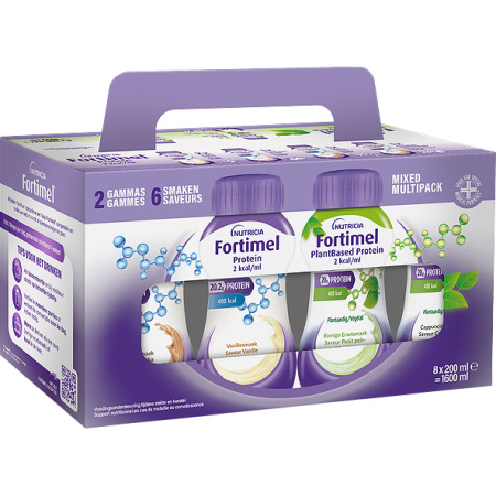 Fortimel Multipack Protein Plantbased 2kcal 8x200ml