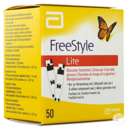 FreeStyle Lite Bloedglucoseteststrips 50 Stuks (7081220)