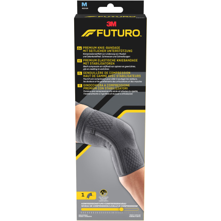 Futuro Premium Compressie Kniebrace Met Stabilisatoren Maat M 1 Stuk