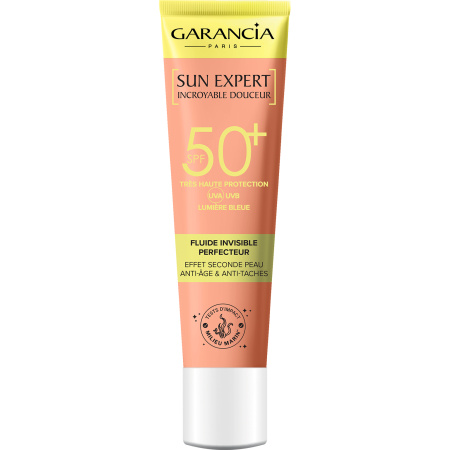 Garancia Sun Expert Ongelooflijk Zachte Onzichtbare Perfector Fluïde SPF50+ Tube 40ml