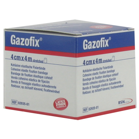 Bsn Medical Gazofix Cohesief Fixatiewindsel Elastisch Latexvrij 4cm x 4m 1 Stuk (0293501)