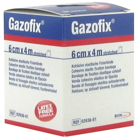 Bsn Medical Gazofix Cohesief Fixatiewindsel Elastisch Latexvrij 6cm x 4m 1 Stuk (0293601)