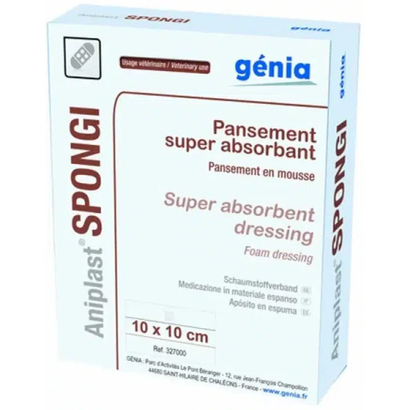 Genia Aniplast Spongi 10x10cm 10 Stuks