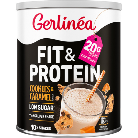 Gerlinéa Fit & Protein Shake Cookies & Caramel Smaak 340g