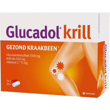 Glucadol Krill Gezond Kraakbeen Voedingssupplement 84 Tabletten + 84 Capsules