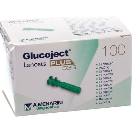 Glucoject Lancets Plus 33g Lancetten 100 Stuks (44121)