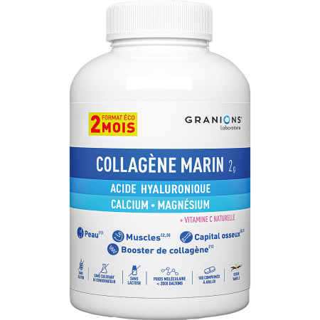 Granions Collageen Tabletten Vanille 2 Maanden Formaat 180 Tabletten