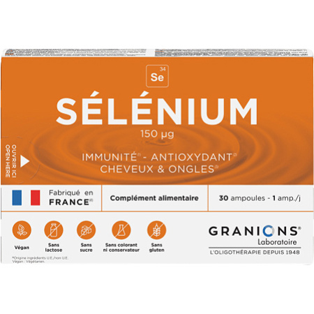 Granions Selenium 150µg 30 Ampullen