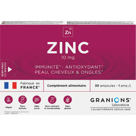 Granions Zink 10mg 30 Ampullen
