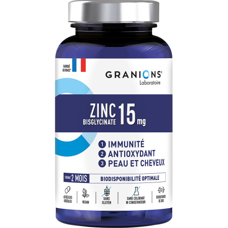 Granions Zink Bisglycinaat 15mg 60 Capsules