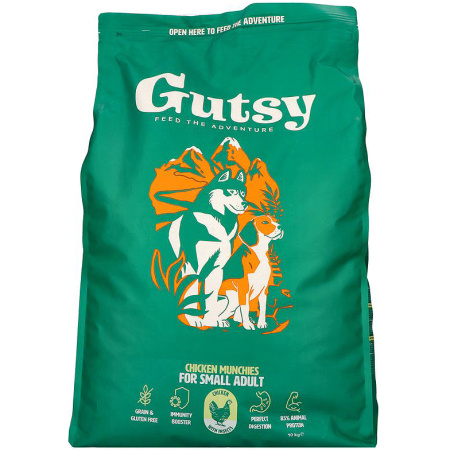 Gutsy Chicken Munchies Small Adult 10kg