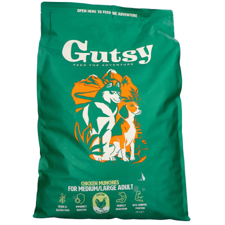 Gutsy Chicken Munchies Medium/Large Adult 10kg