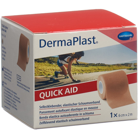 Hartmann DermaPlast Quick Aid Nude 6cmx2m 1 Stuk (5500110)