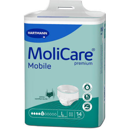Hartmann MoliCare Premium Mobile 5 Druppels Maat M 14 Stuks