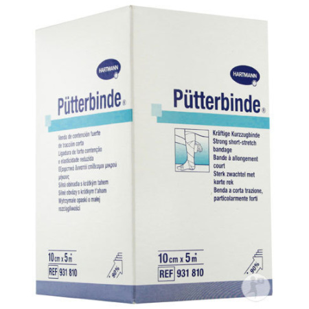 Hartmann Pütterbinde 10cm x 5m Stuk 1 (9318108)