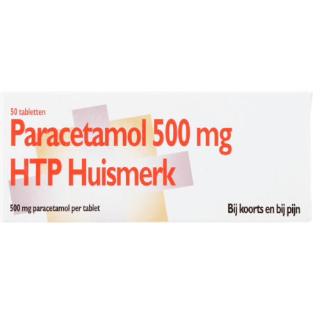 Healthypharm Paracetamol 500mg HTP Huismerk 50 Tabletten
