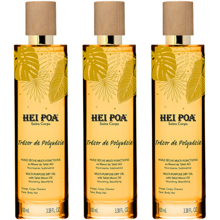 Hei Poa Trésor De Polynésie Droge Olie Monoï Tahiti AO 100ml Promo 2+1 Gratis