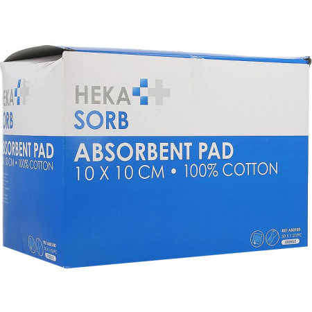 Heka Sorb Absorberend Verband 10x10cm Steriel 50 Stuks