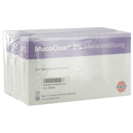 Henrotech Mucoclear 3% Nacl 60 Ampullen 4ml