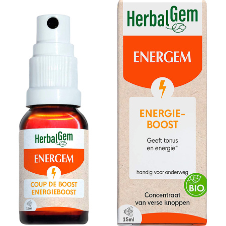 Herbalgem Energem Energieboost Voedingssupplement Bio Spray 15ml