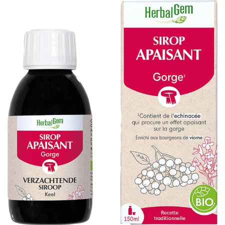 Herbalgem Siroop Voor De Luchtwegen Keel Bio 150ml