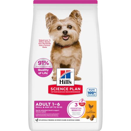 Hill's Science Plan Adult Small & Mini Brokken Voor Kleine Hond Met Kip 6kg