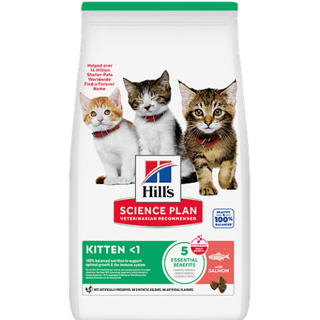 Hill's Science Plan Kitten Brokken Voor Kattenjong Met Zalm 1,5kg