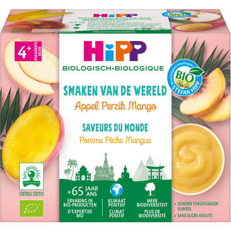 HiPP Appel Perzik Mango Bio 4x100g