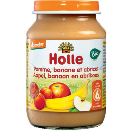 Holle Appel/Banaan/Abrikoos Vanaf 6 Maanden Bio Pot 190g