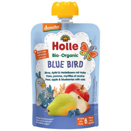 Holle Bio Blue Bird Peer Appel En Bosbes Met Haver 100g