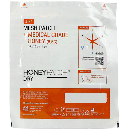 Honeypatch Dry Gaaskompres 10x10cm Stuk 1 (1052153)