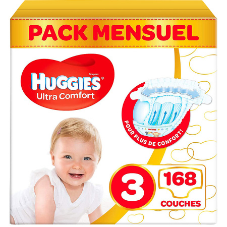 Huggies Babyluiers Ultra Comfort Maat 3 168 Stuks