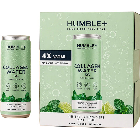 Humble+ Collagen Water Munt-Citroen 4x330ml