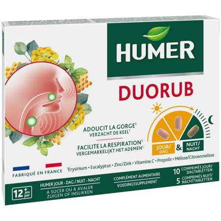 Humer Duorob Dag 10 Tabletten + Nacht 5 Tabletten