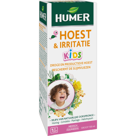 Humer Hoest- En Irritatiesiroop Voor Kinderen Fles 100ml