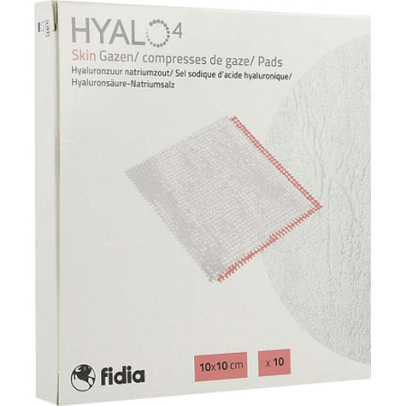 Hyalo 4 Huidgaaskompressen 10x10cm 10 Stuks