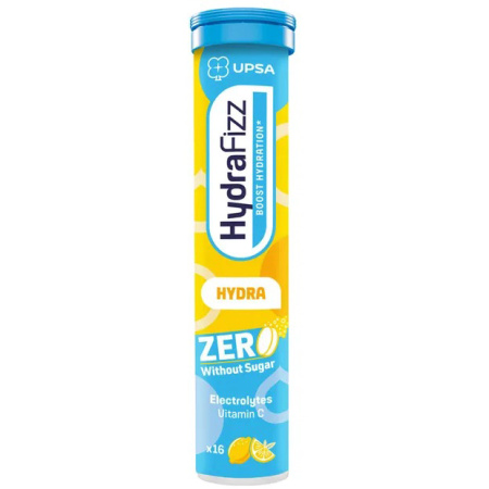 Hydrafizz Hydra Lemon Sans Sucre 16 Comprimés Effervescents