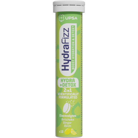 Upsa Hydrafizz Hydra + Detox Citroensmaak 16 Bruistabletten