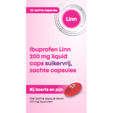 Ibuprofen Linn 200mg Liquid Caps 20 Zachte Capsules