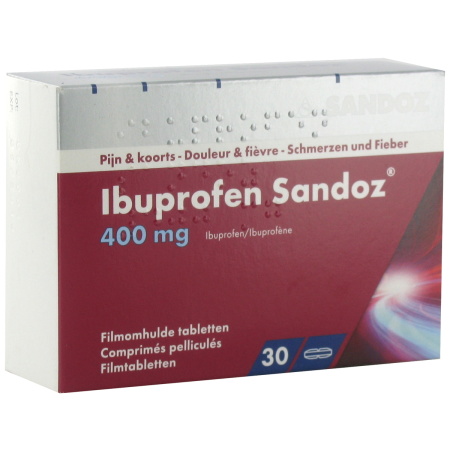 Ibuprofen Sandoz 400mg Filmomhulde Tabletten 30