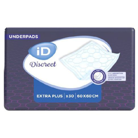 iD Discreet Onderleggers Extra Plus 60x60cm 30 Stuks