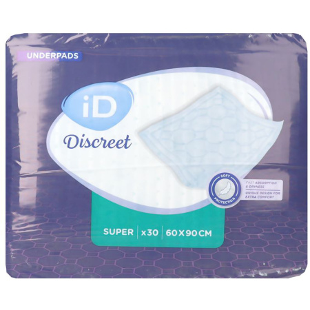 iD Discreet Onderleggers Super 60x90cm 30 Stuks