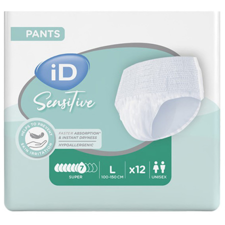 iD Sensitive Pants Super L 12 Stuks